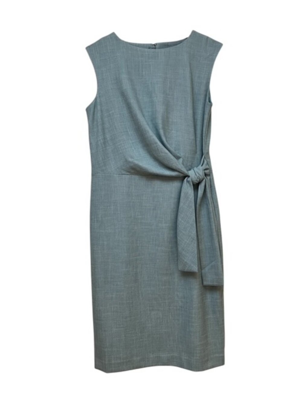 NWT Ann Taylor sleeveless sage green side waist tie dress size 4P